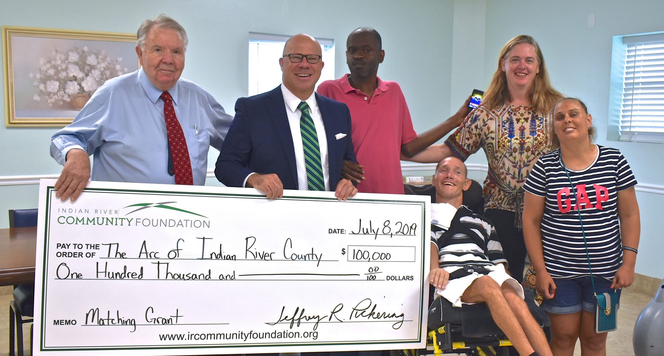 IRCF Presents The ARC of IRC with Grant Matching Check