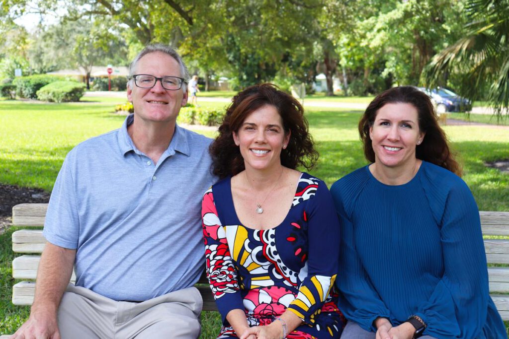 City of Vero Beach Recreation Director Rob Slezak, founder of GoPlayVero Kelley Della Porta and City of Vero Beach Assistant Recreation Director Patty Howard.