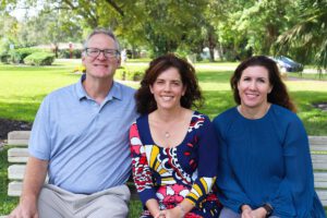 City of Vero Beach Recreation Director Rob Slezak, founder of GoPlayVero Kelley Della Porta and City of Vero Beach Assistant Recreation Director Patty Howard. 