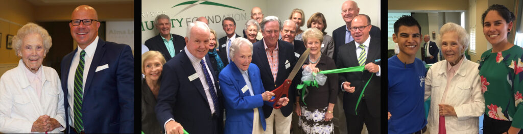 Alma Lee Loy with IRCF friends at Alma Lee Loy Legacy Society Ice Cream Social and Ribbon Cutting.