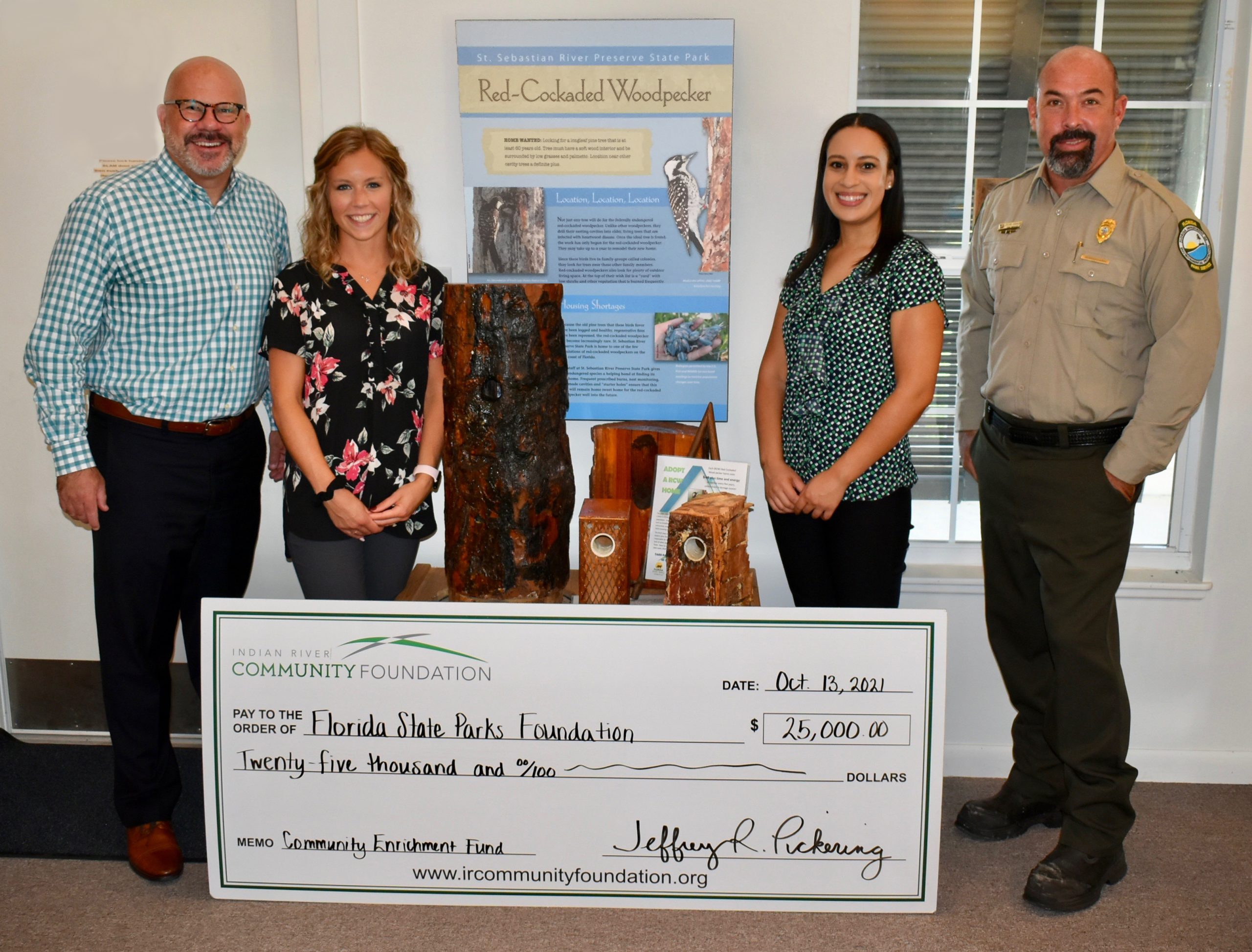 Community Foundation Grants $25,000 to Help Protect Federally Endangered Woodpecker at St. Sebastian River Preserve State Park