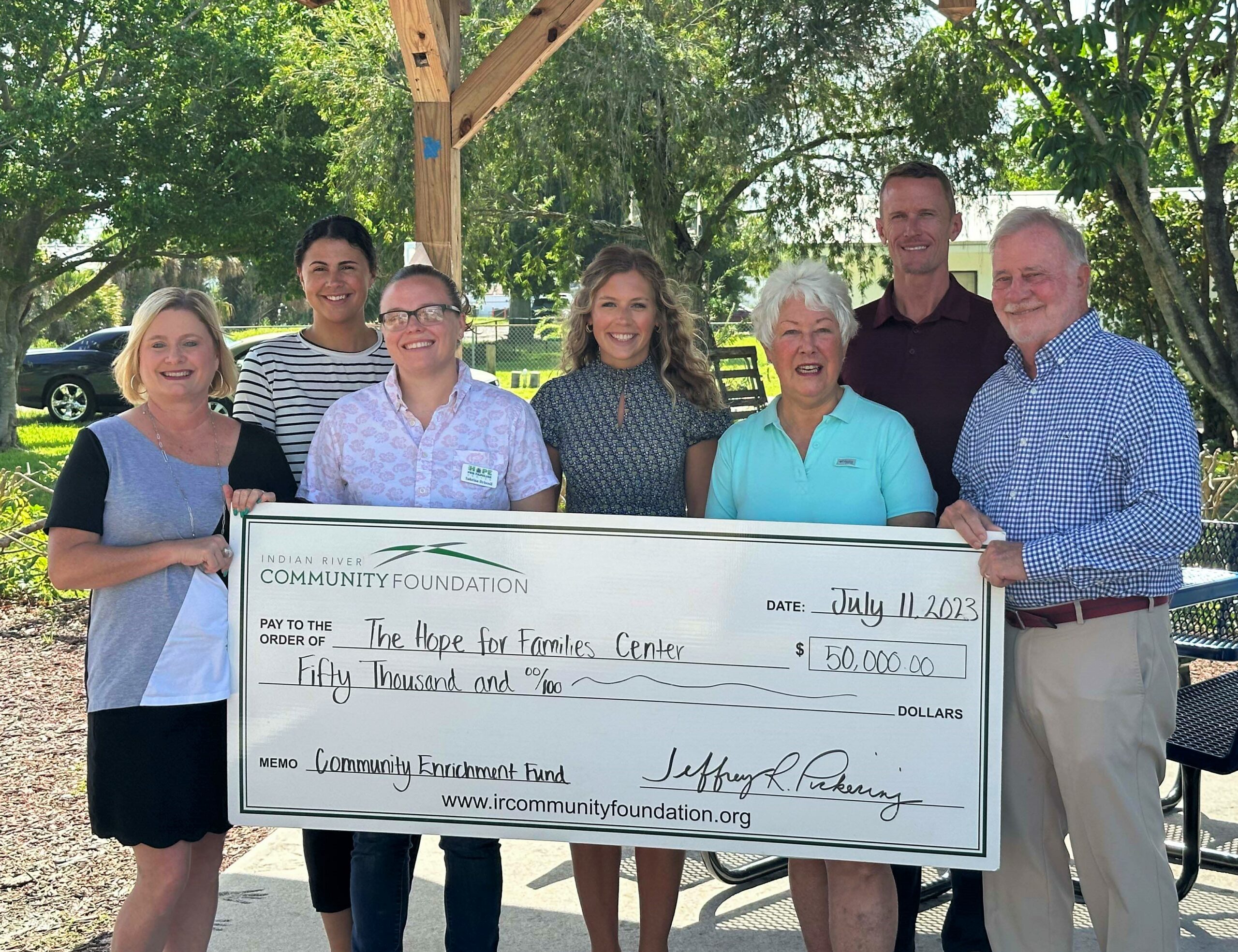 IRCF Awards The Hope for Families Center $50,000