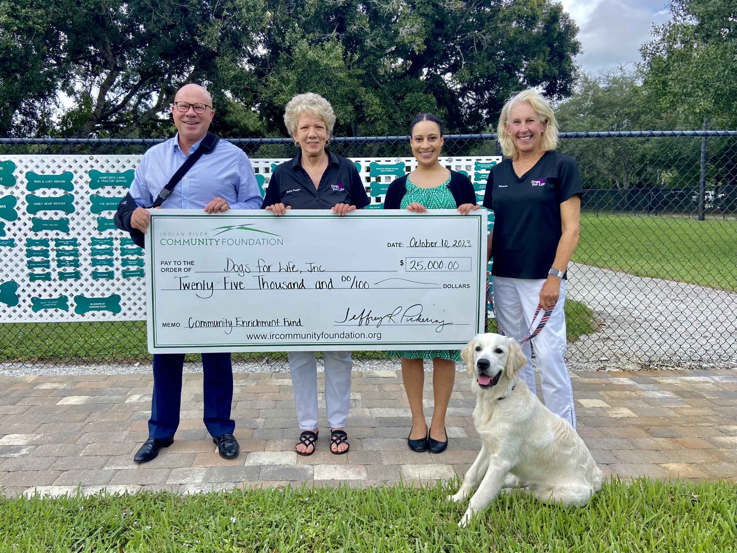 IRCF Awards Dogs for Life $25,000