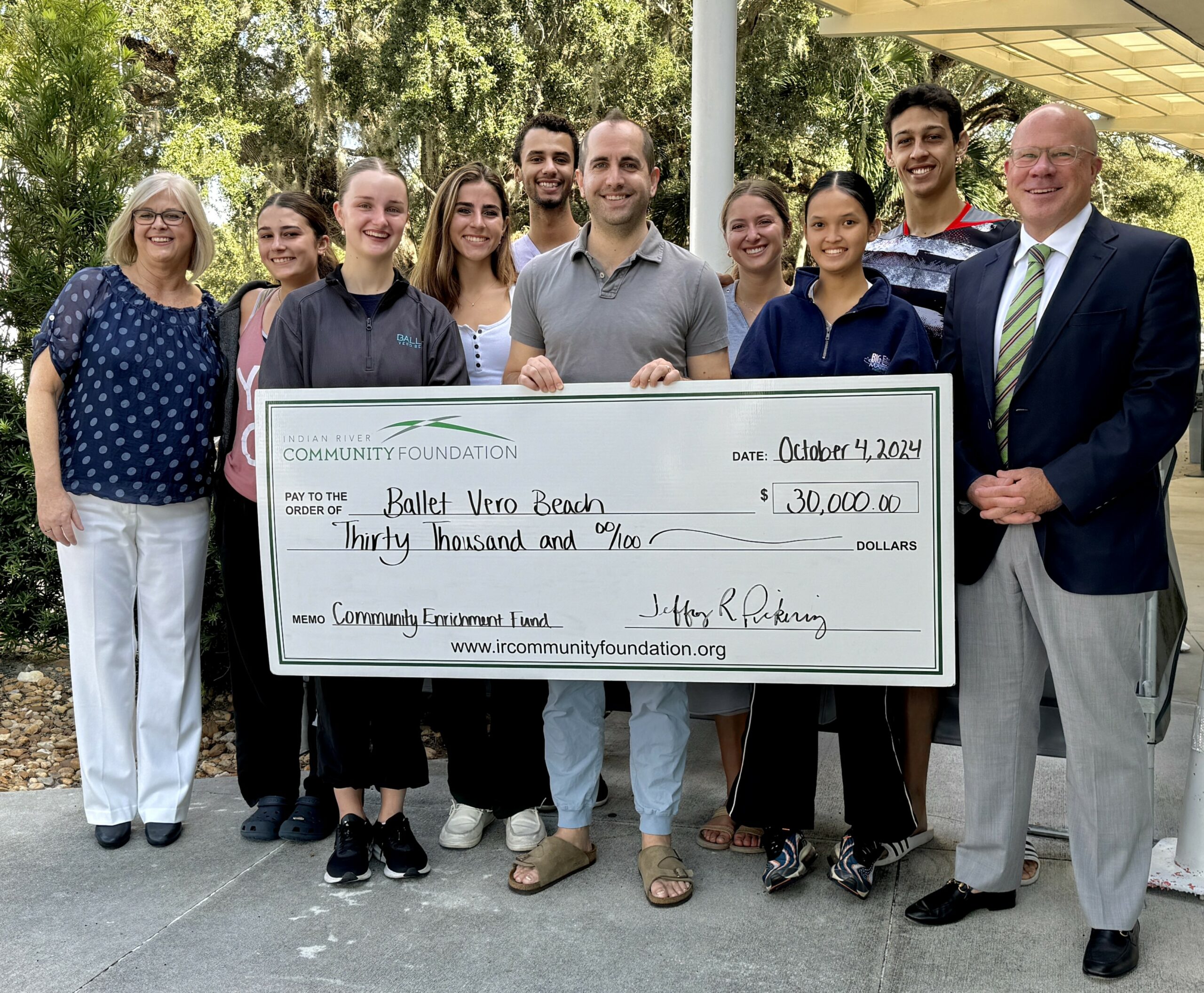 IRCF Awards Ballet Vero Beach $30,000