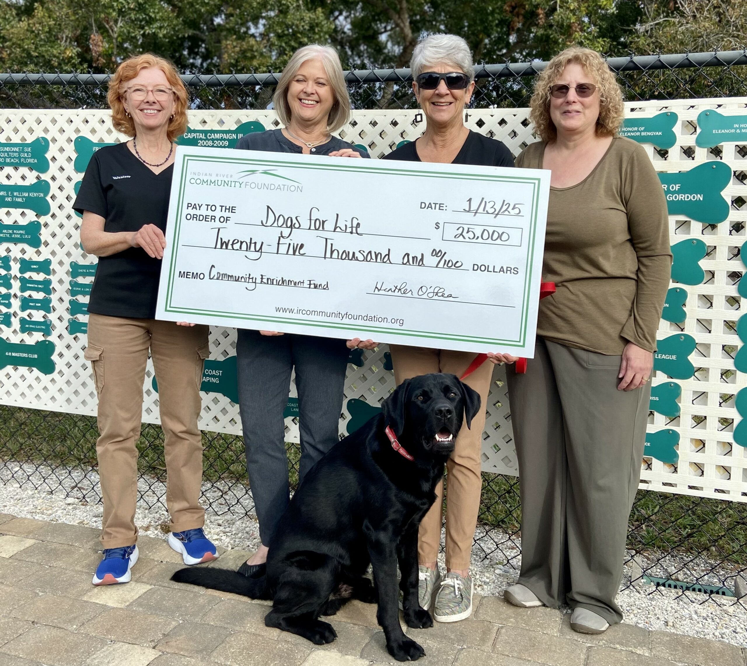 IRCF Awards Dogs for Life $25,000