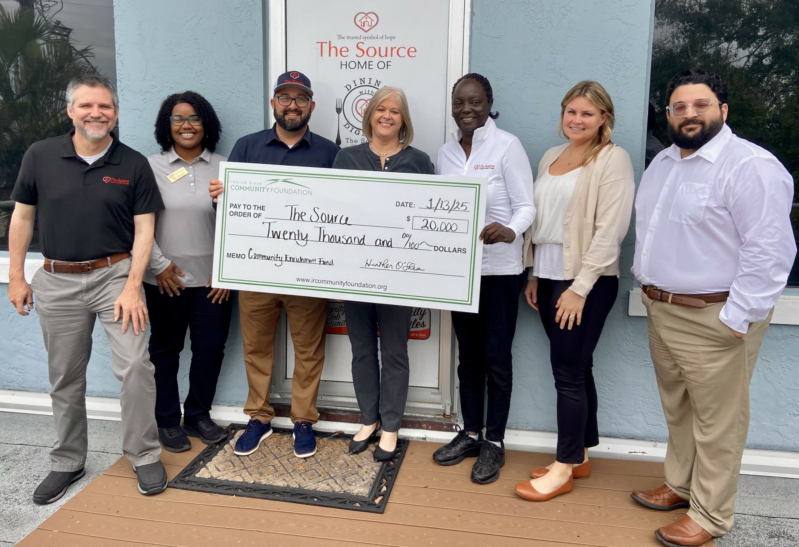 IRCF Awards The Source $20,000