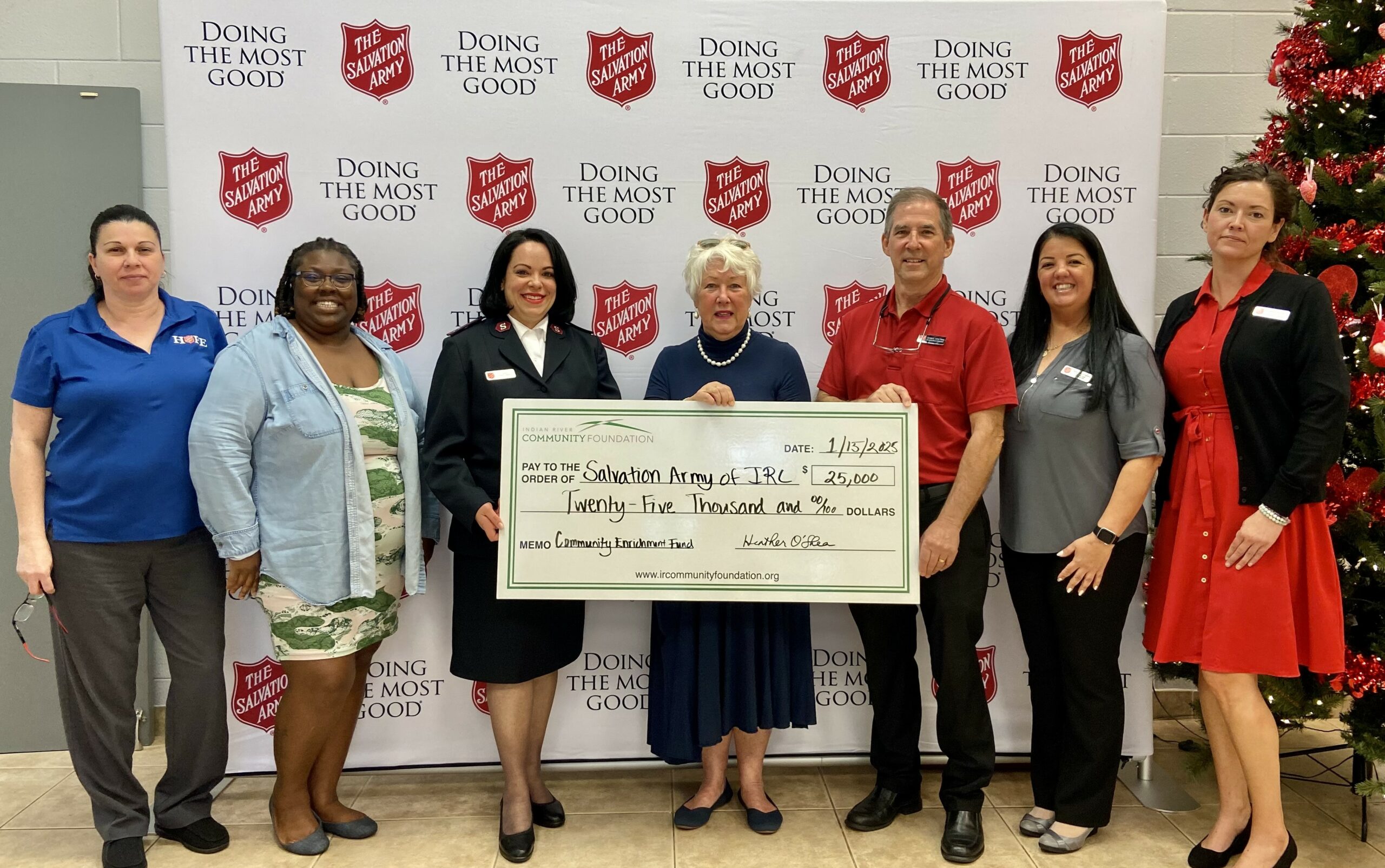 IRCF Awards The Salvation Army of Indian River County $25,000