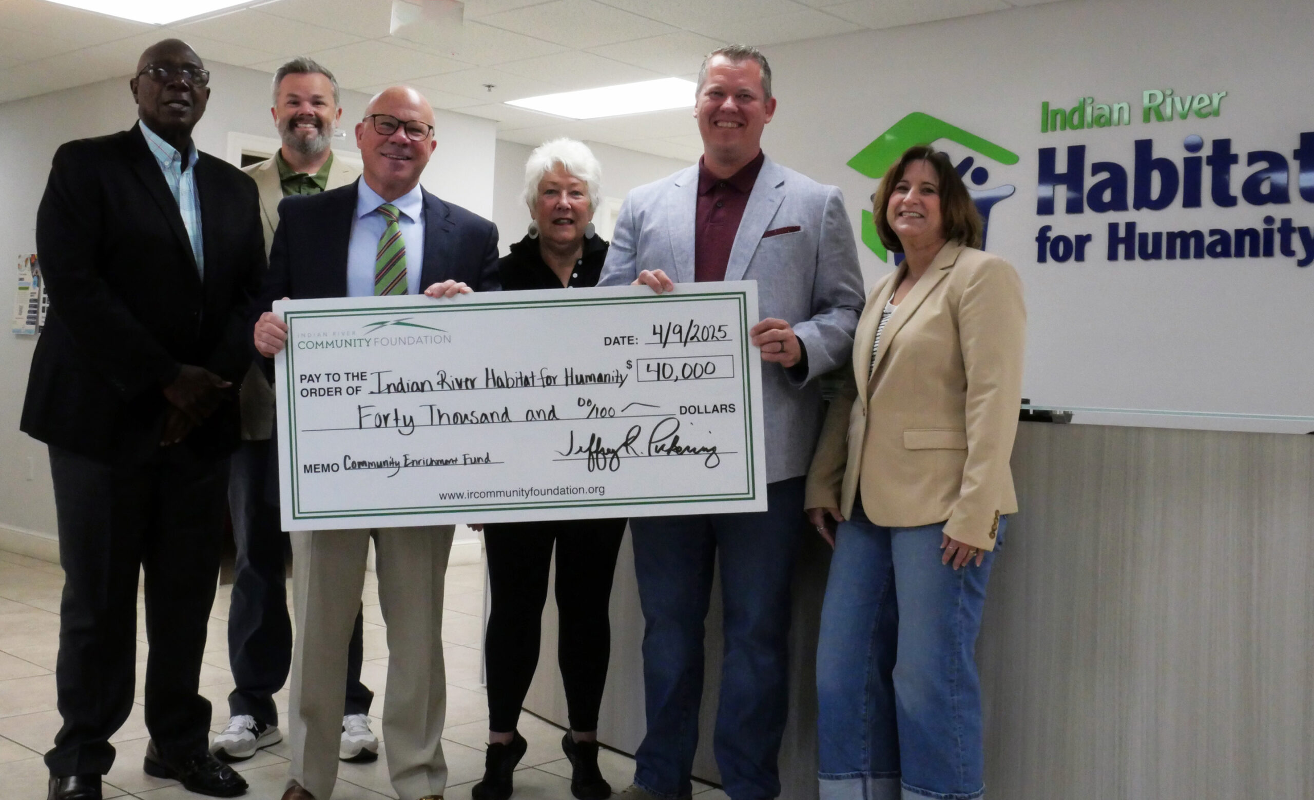 IRCF Awards Habitat for Humanity $40,000