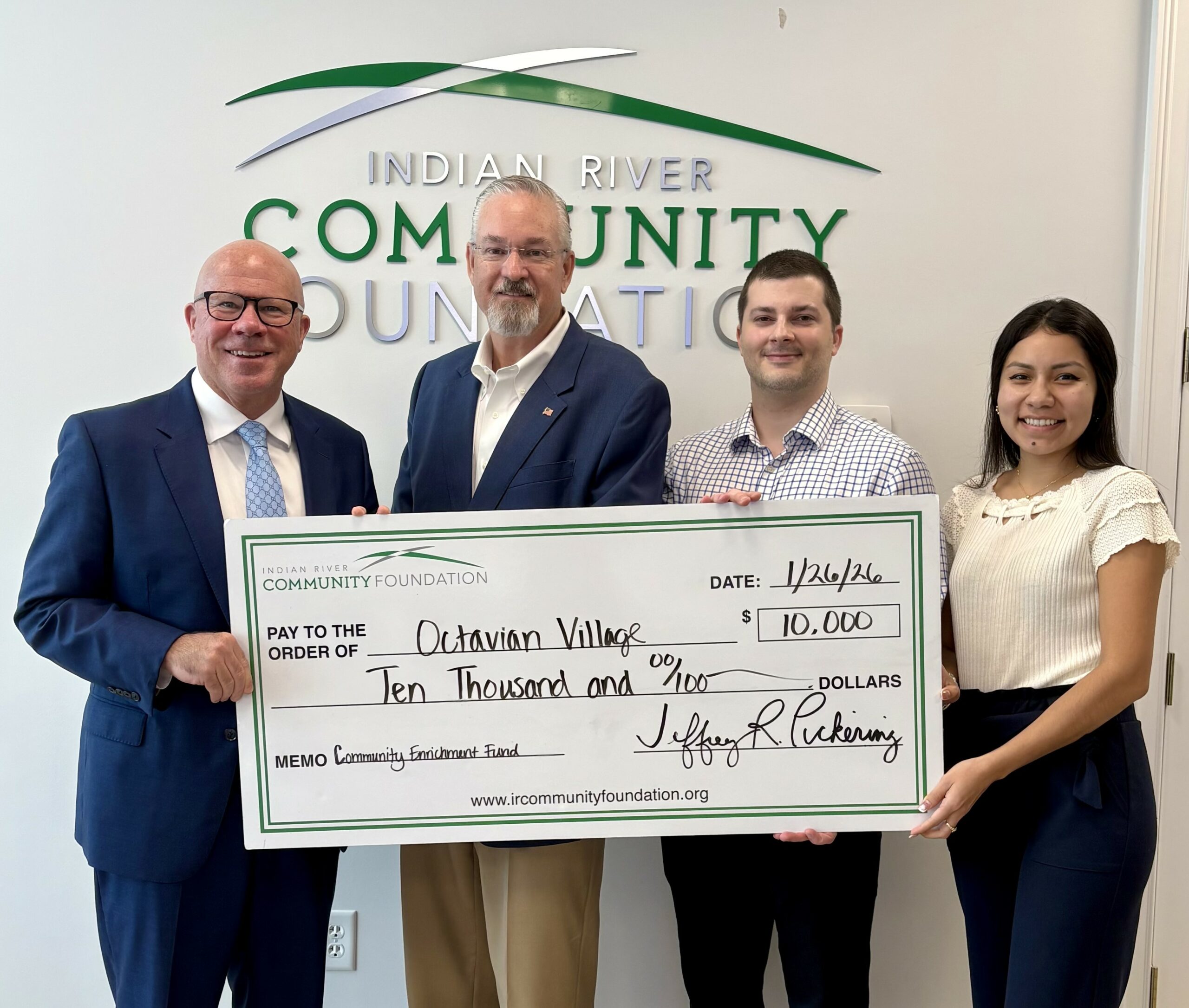 IRCF Awards Octavian Village $10,000