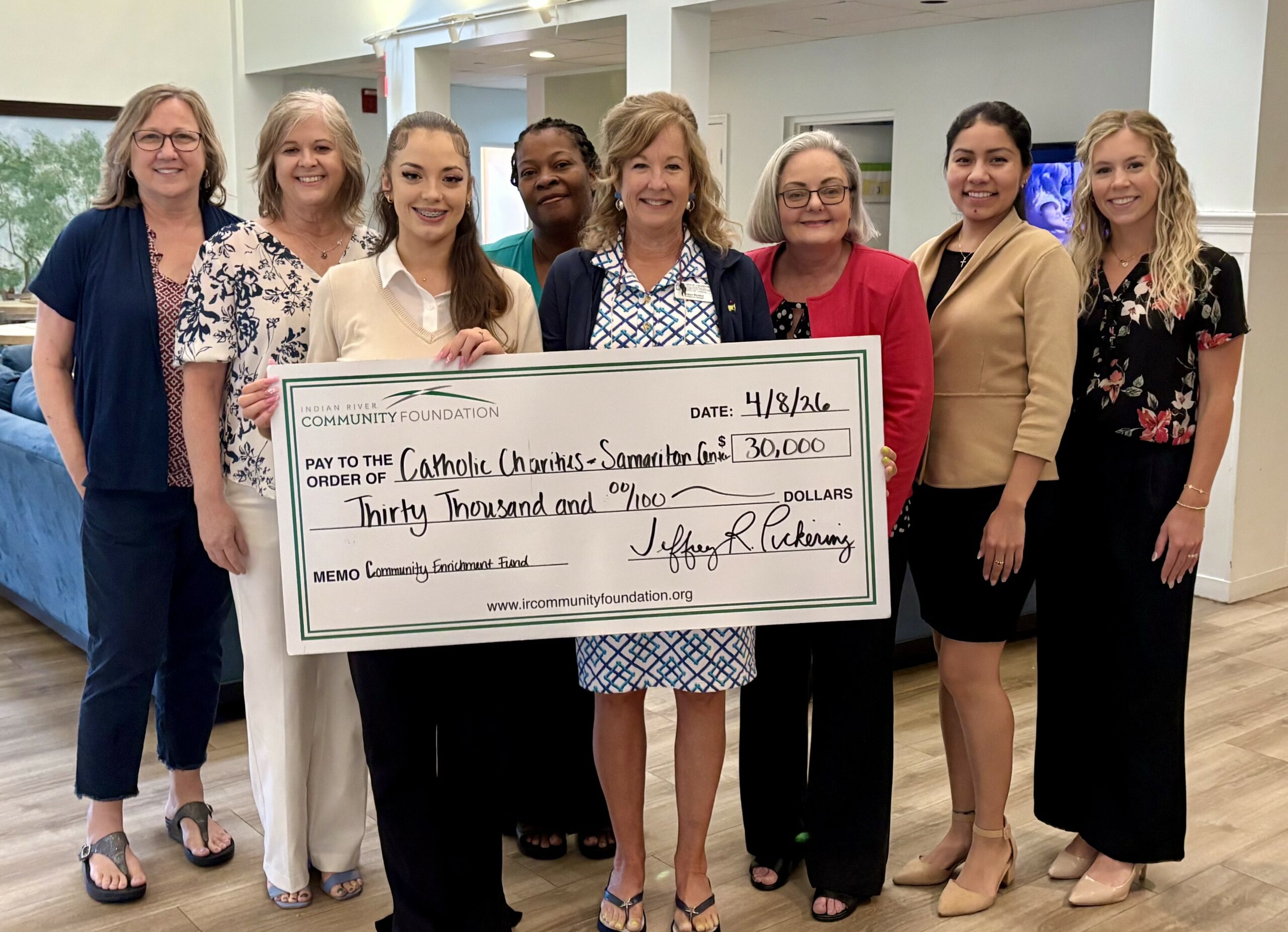 IRCF Awards Catholic Charities of the Diocese of Palm Beach $30,000